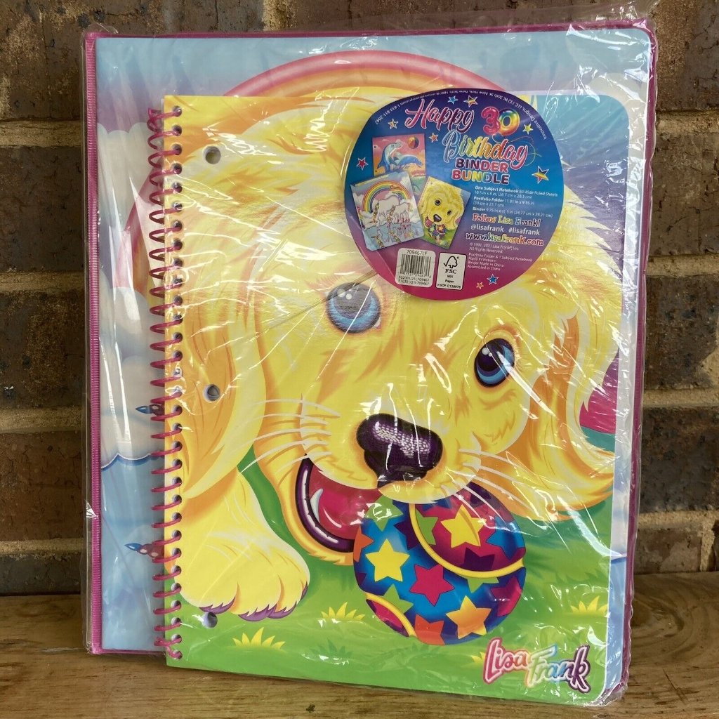 Vintage Lisa Frank notebook listed for resale on Poshmark